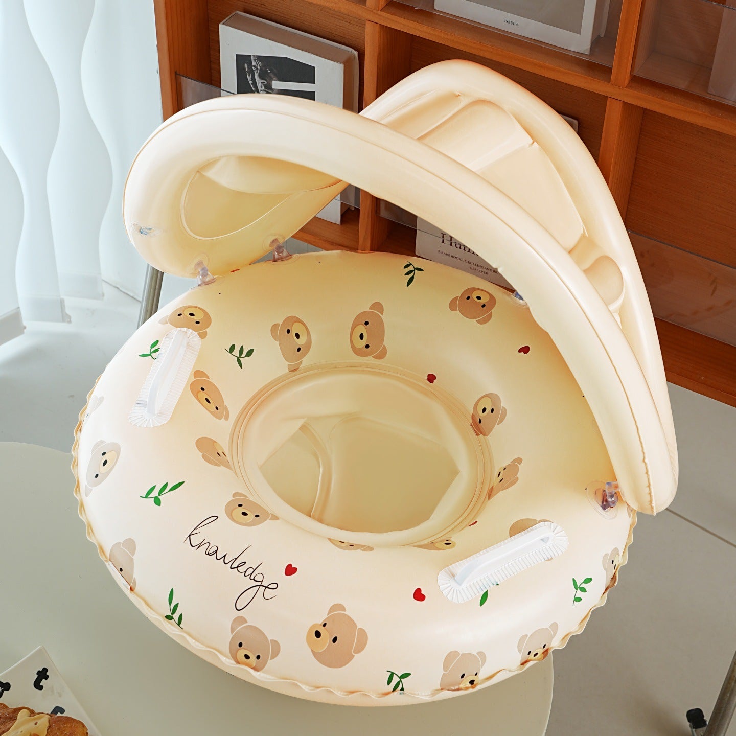 Bouée bébé avec pare-soleil - Vintage