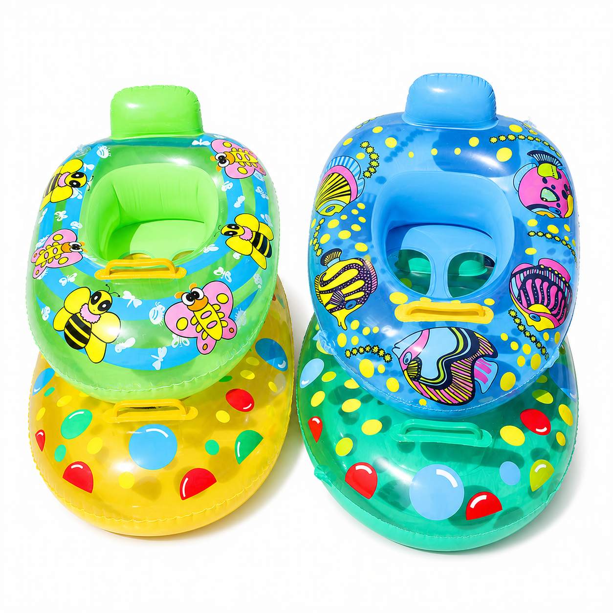 Multicolor inflatable baby float