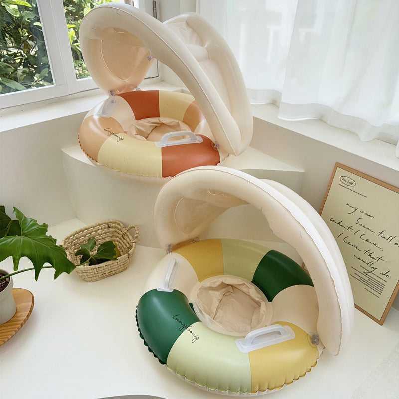 Bouée bébé avec pare-soleil - Vintage