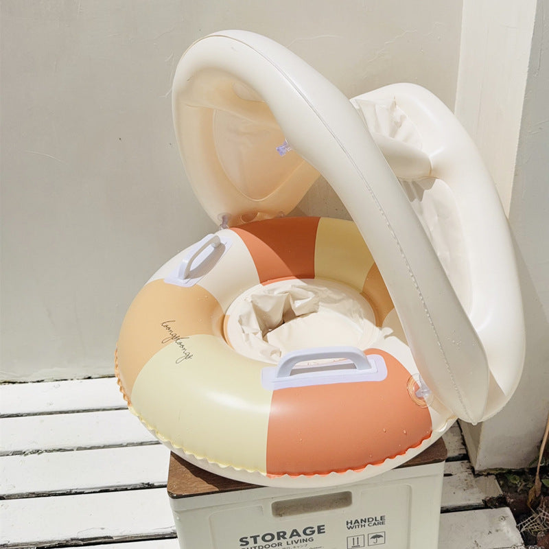 Bouée bébé avec pare-soleil - Vintage