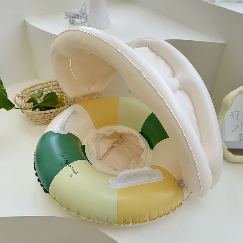 Bouée bébé avec pare-soleil - Vintage
