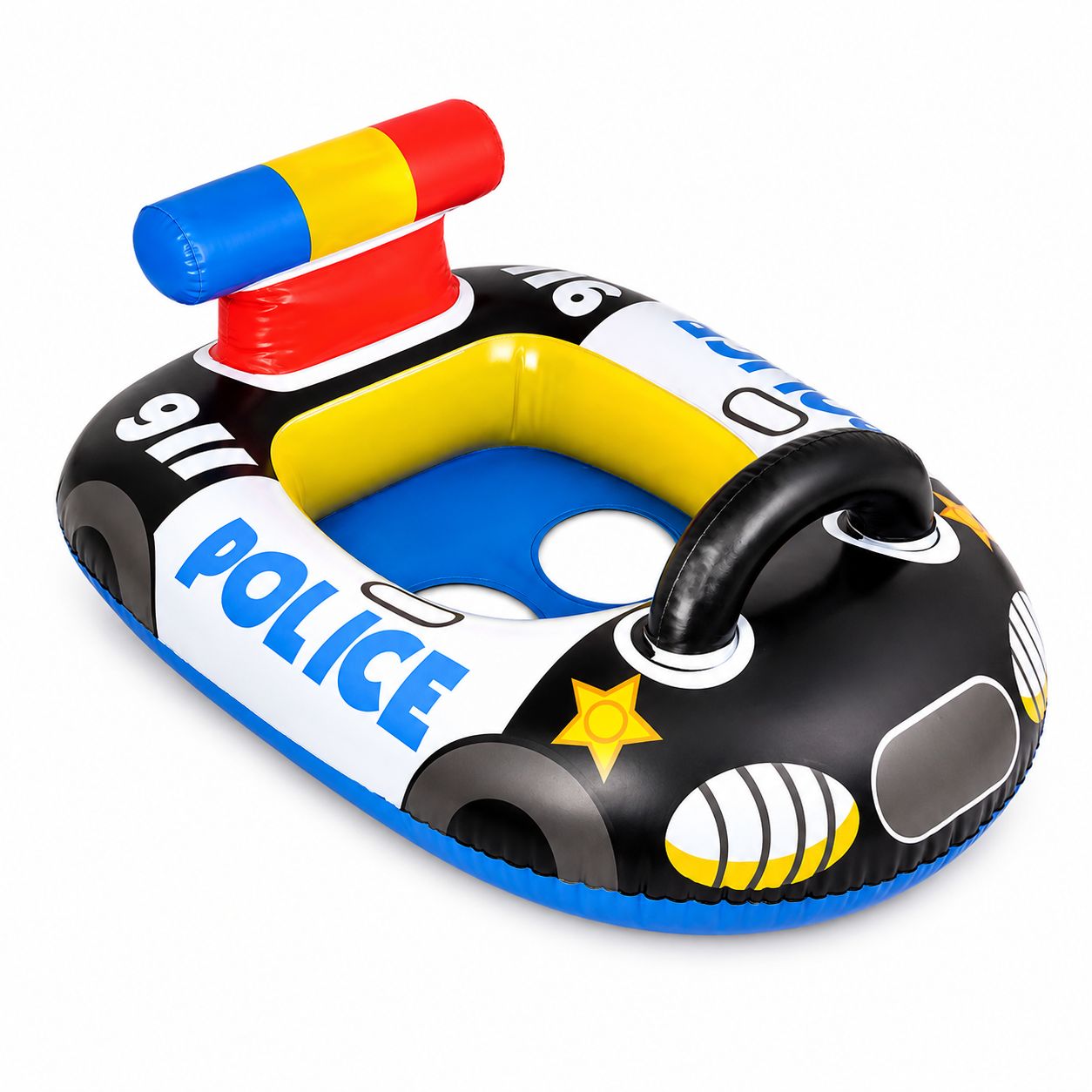 Police car children's inflatable ring