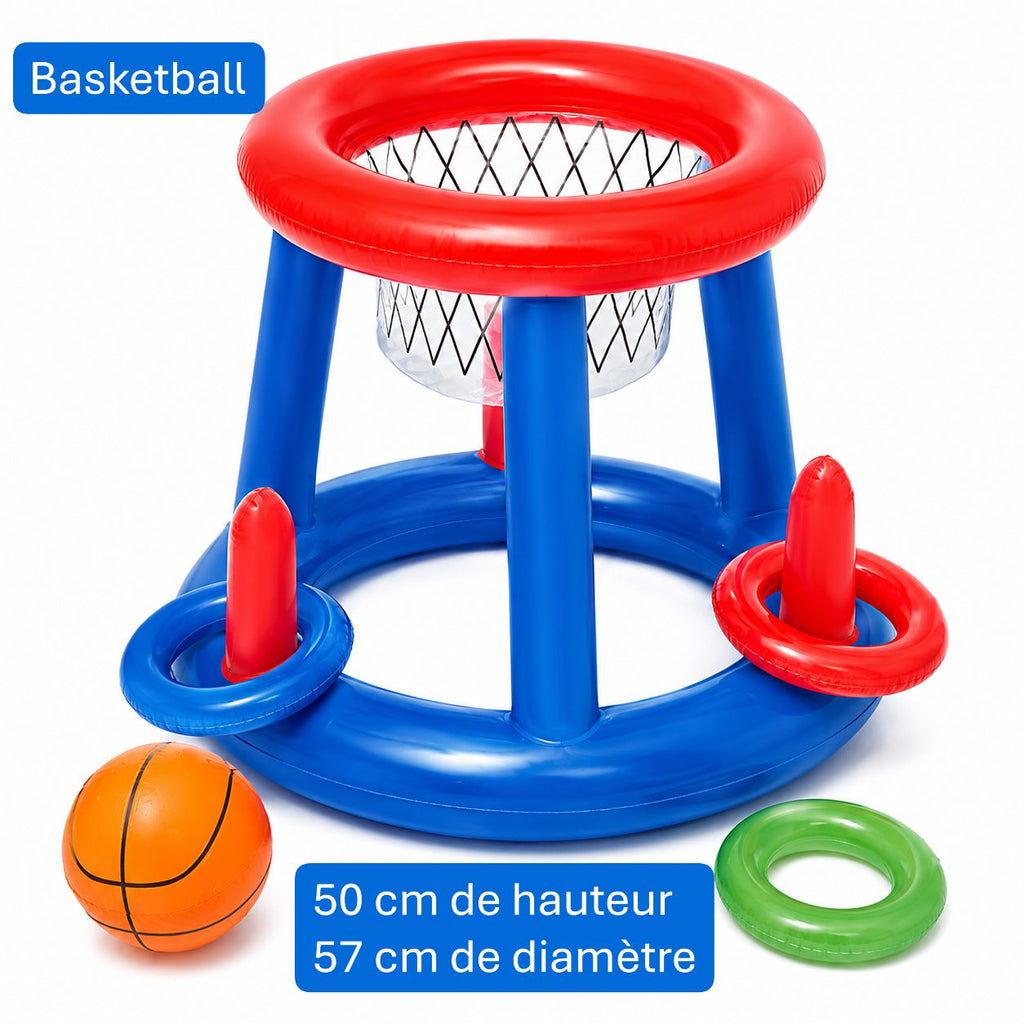 Jeu gonflable piscine au choix Basketball, Volleyball, Water Polo