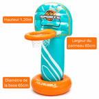 Panier de basket gonflable pour piscine