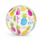 Piscine gonflable enfant avec bouée et ballon - Ananas