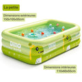 Piscine gonflable enfant dinosaure avec auvent