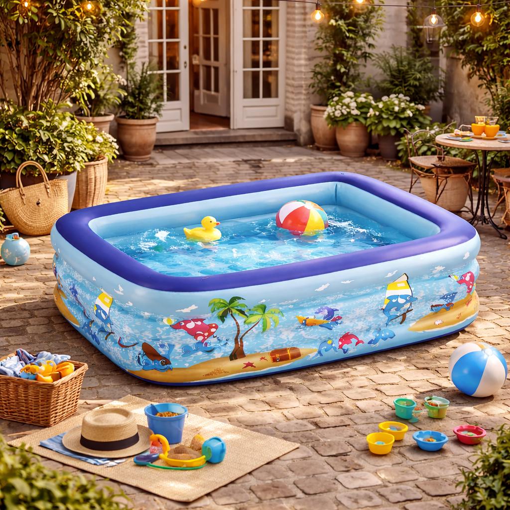 Piscine gonflable enfant plage des pirates