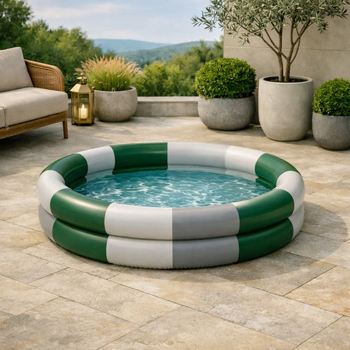 Piscine gonflable enfant rayures - Vintage