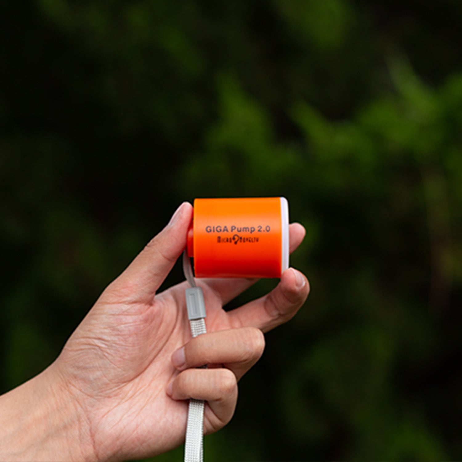 Mini pompe électrique orange USB 3 en 1